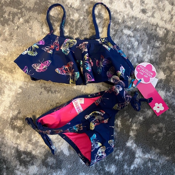 Limited Too bikini two piece swimsuit NWT butterfly 3T - Picture 1 of 4